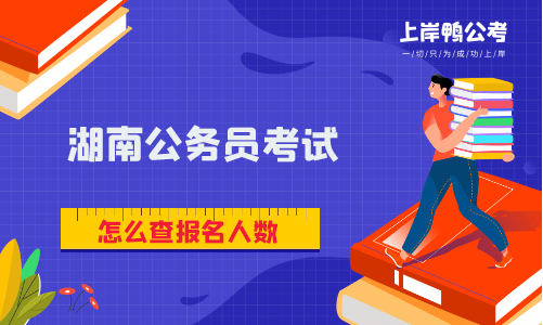 怎么查湖南省公务员考试报名人数