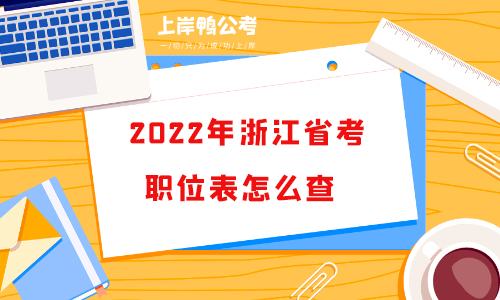 2022年浙江省考职位表