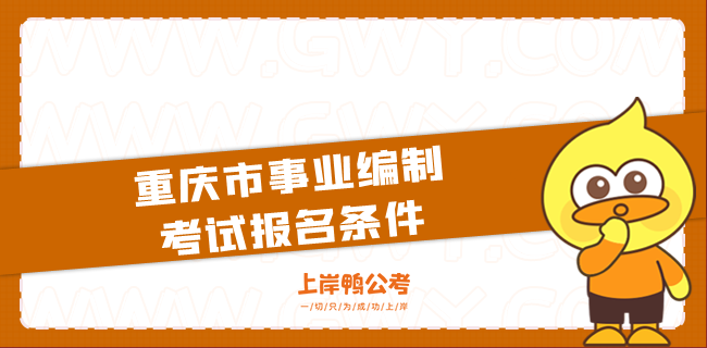 重庆市事业编制考试报名条件