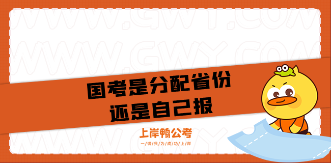 国考是分配省份还是自己报