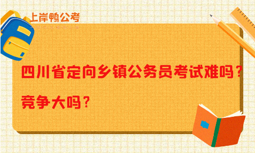 四川省定向乡镇公务员考试难吗？竞争大吗？